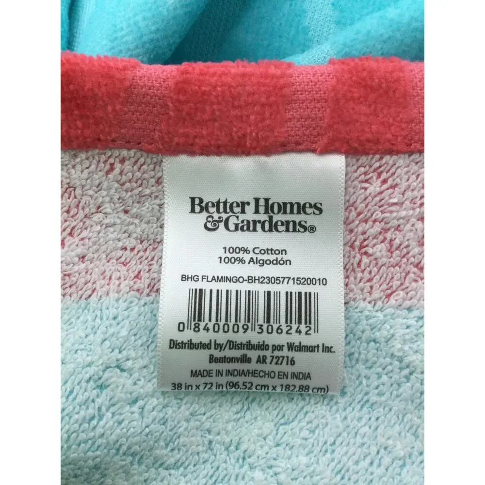 Better Homes & Gardens XL Oversized Beach Towel Flamingo NWT